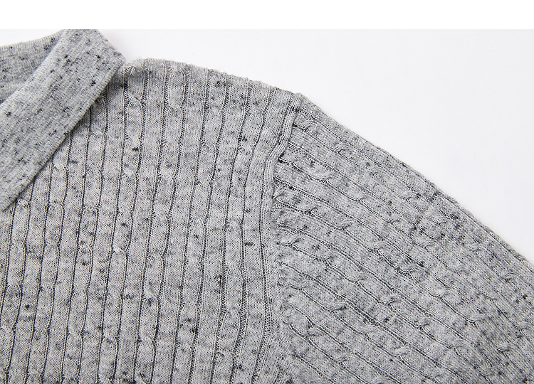 Demana Summer Smart Sensing Slim Fit Polo Collar Short Sleeve Knit Top with Wool for Women 14
