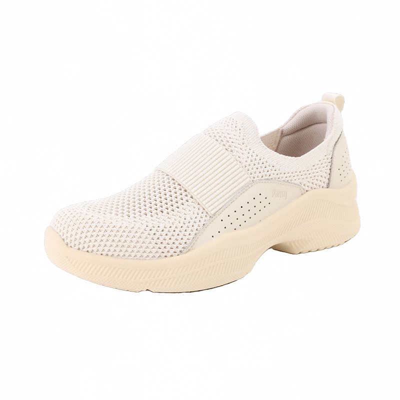 Pansy Women's Slip-On Mesh Summer Comfortable Shoes Height Increasing Soft Sole 2026 New Model 4336 Beige Size 36
