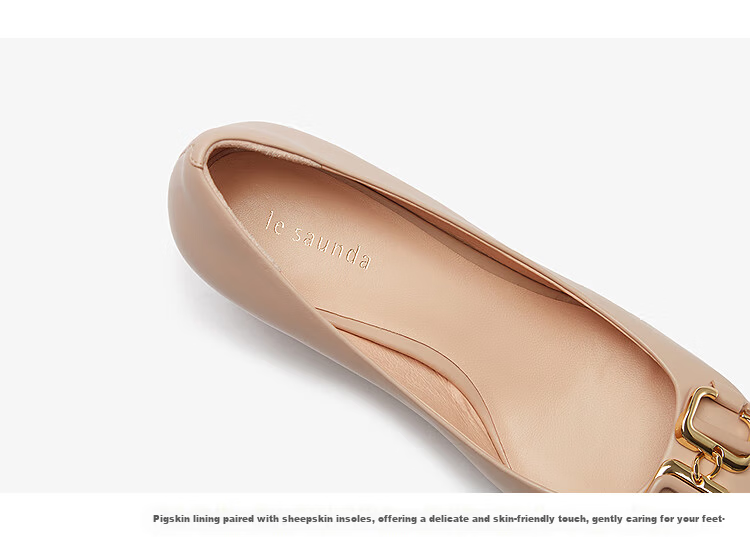 Laird Spring/Summer 2026 New Fashion Elegant Buckle Commuter Women's Flats 5M50603 Black BKL 37 5