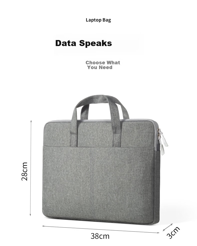 WOMT Laptop Bag 15.6-16 Inch Briefcase for Apple Huawei Xiaomi Lenovo Commuter Unisex 9