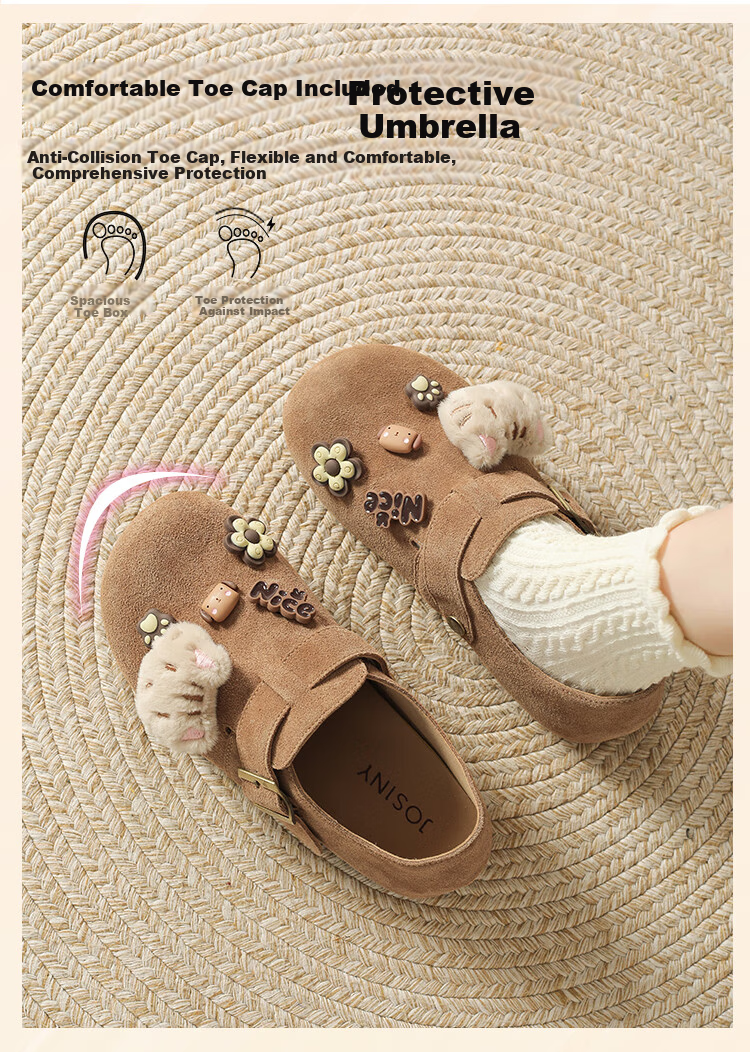 Josiny Birkenstyle Women's Slip-On Platform Casual Shoes Camel 36 2