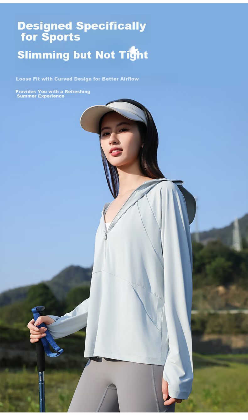 Combo Summer New Self-Operated Women's Sun Protection Jacket UV Protection Outdoor Breathable Thin Ice Silk Cycling Coat Sunproof Clothing 16