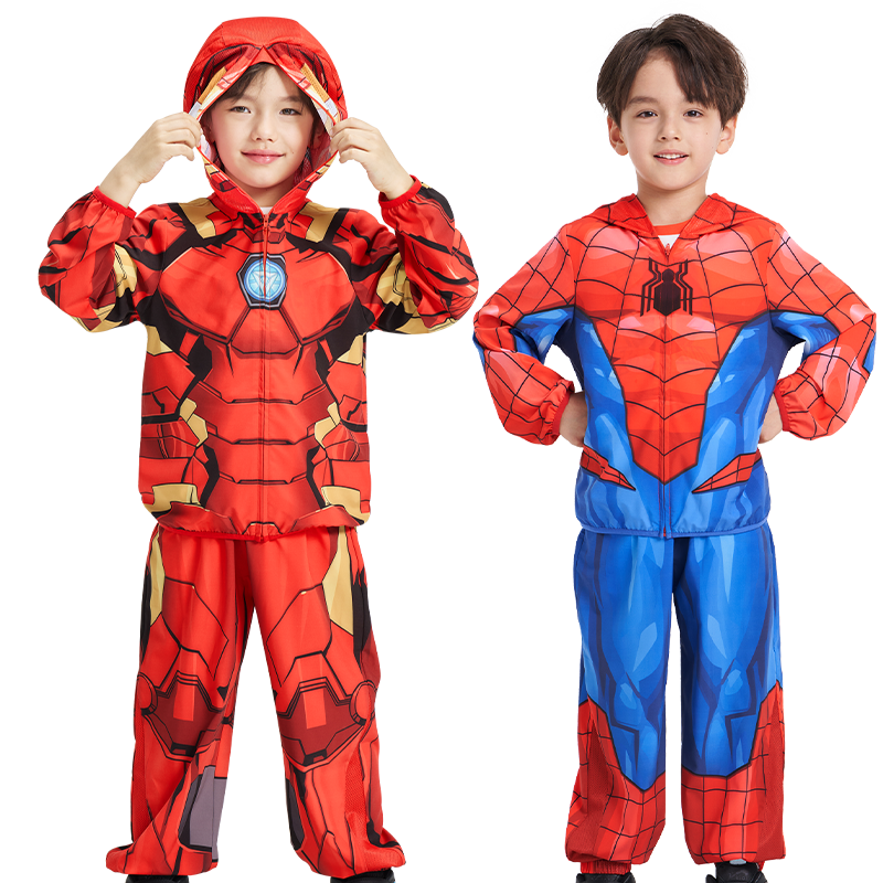 Disney 2026 New Iron Man Summer Boys' Sun Protection Jacket Breathable Cooling Travel 150CM