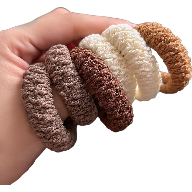 Kousu Hair Ties Elastic Hair Bands for Women High-Quality Seamless High Elasticity Hair Ropes 12 Pieces