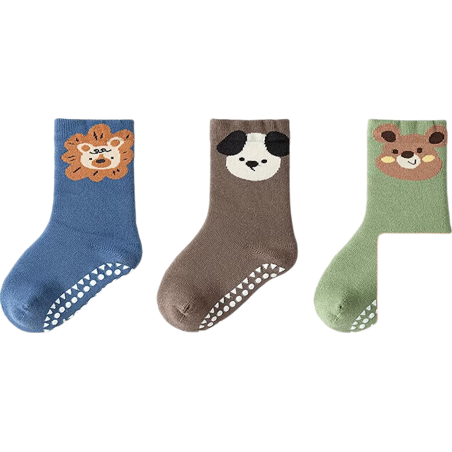BALABALA BalaOne Socks, Winter Warm Socks, Baby Floor Socks, Cold-Proof Jacquard Socks, Three-Pair Pack, 208425172202