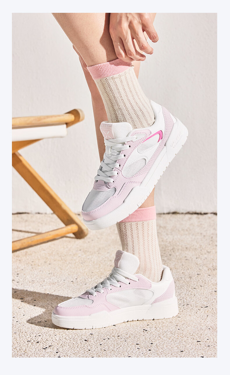 Xtep Light Cloud 2.0 Women's Sports Sneakers Spring Summer Breathable Lightweight Comfortable Durable White Shoes 19