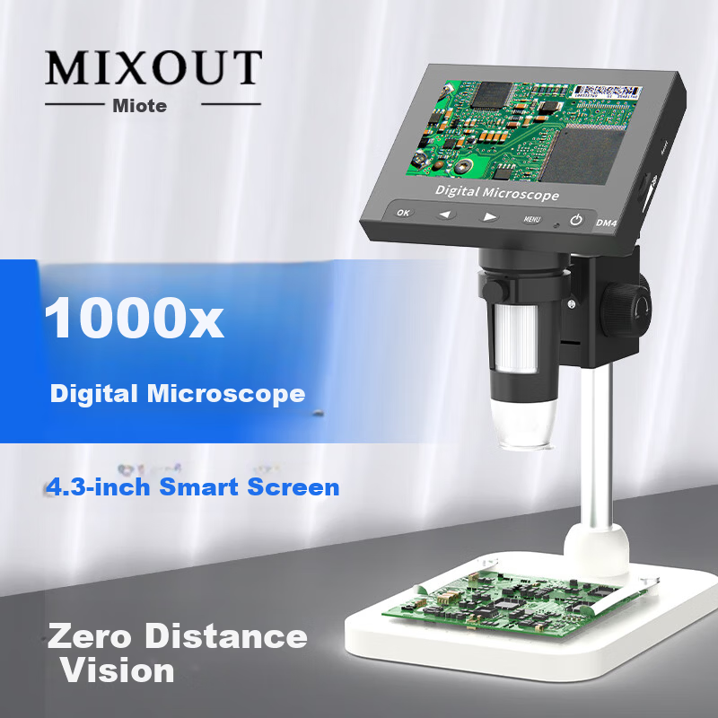 MIXOUT Portable Electronic Magnifier High-Power Rechargeable HD Screen Magnifier for Authentication of Tobacco, Alcohol, Jewelry, Antiques, and Repairs