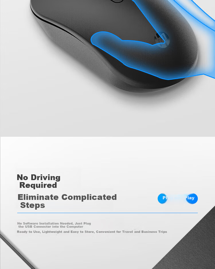 HP Wired Mouse for Laptop, Business Office, Non-Slip, Plug-And Desktop Computer Gaming Mouse, Durable Office Mouse with Good Value for Money 9