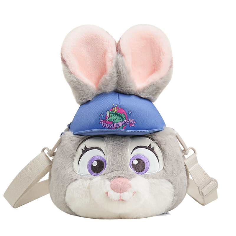 Disney Zootopia 2 Judy's Comfortable Crossbody Bag, Cute Plush Toy Bag, Birthday Gift for Men And Wome