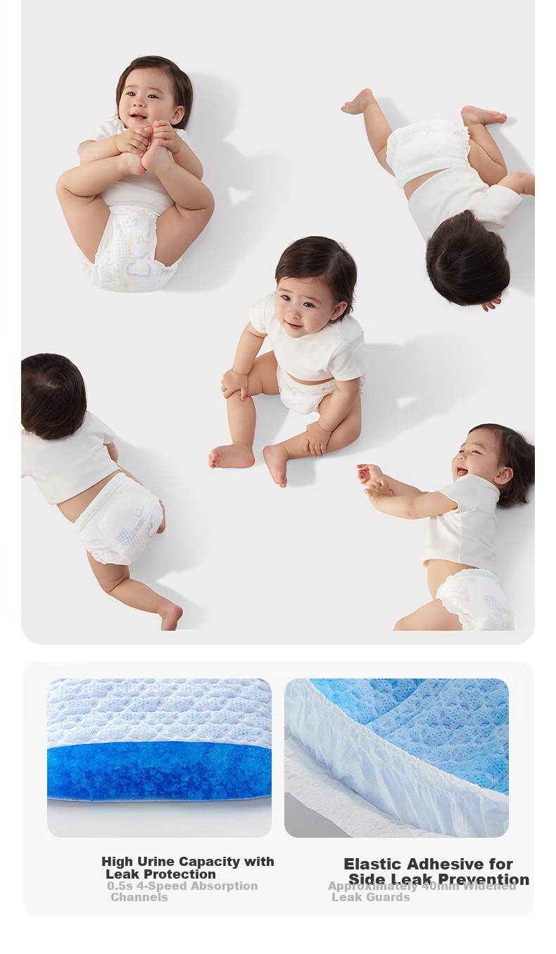 October Crystal Probiotic Luxury Soft Pull-Up Pants Probiotic Ultra-Thin Breathable Newborn Baby Diapers XL Size 28 Pieces 16
