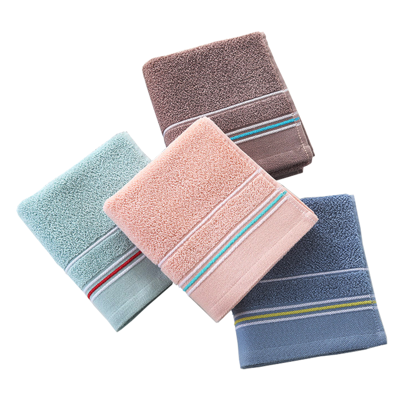 KING SHORE Xinjiang Cotton Antibacterial Towel, Pure Cotton Soft Face Washcloth, Thickened Sports Face Towel, 74*33cm, 100g, Gree