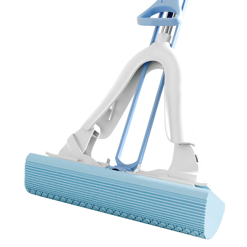 MARYYA Large Sponge Mop, 38cm with Two Heads, Extended Handle, Absorbent Sponge, Household All-In No-Hand Cleaning, 2026 Floor Mopping Cloth