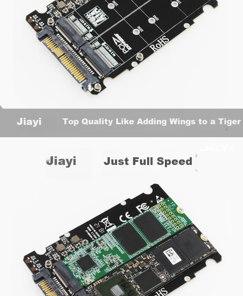 JEYI U.2 Adapter Card SFF-8639 Expansion M.2 NVMe Slot Converter U.2 Hard Drive Interface 3