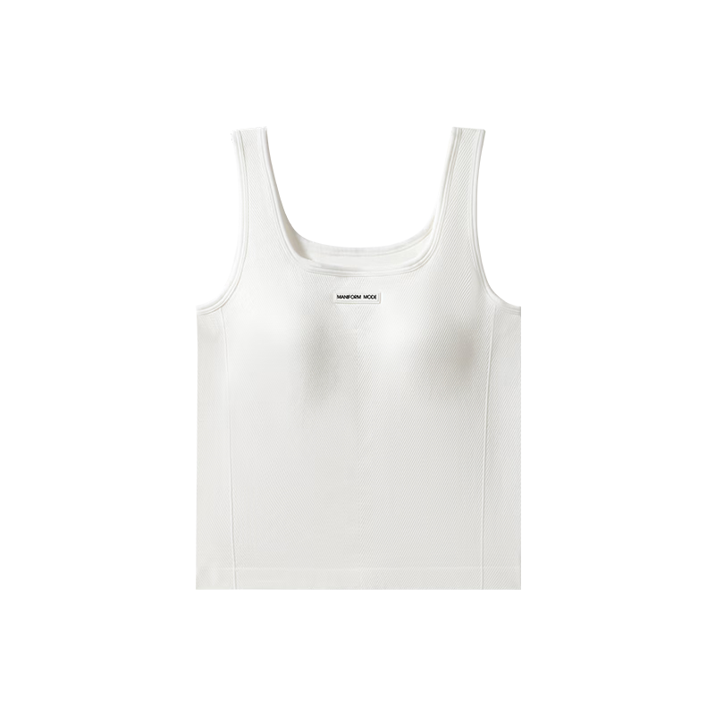 Manifen Women's Padded Back Beauty Antibacterial Sweat-Wicking Slim Fit Sports Tank Top Sleeveless Shirt for Outerwear and Layering