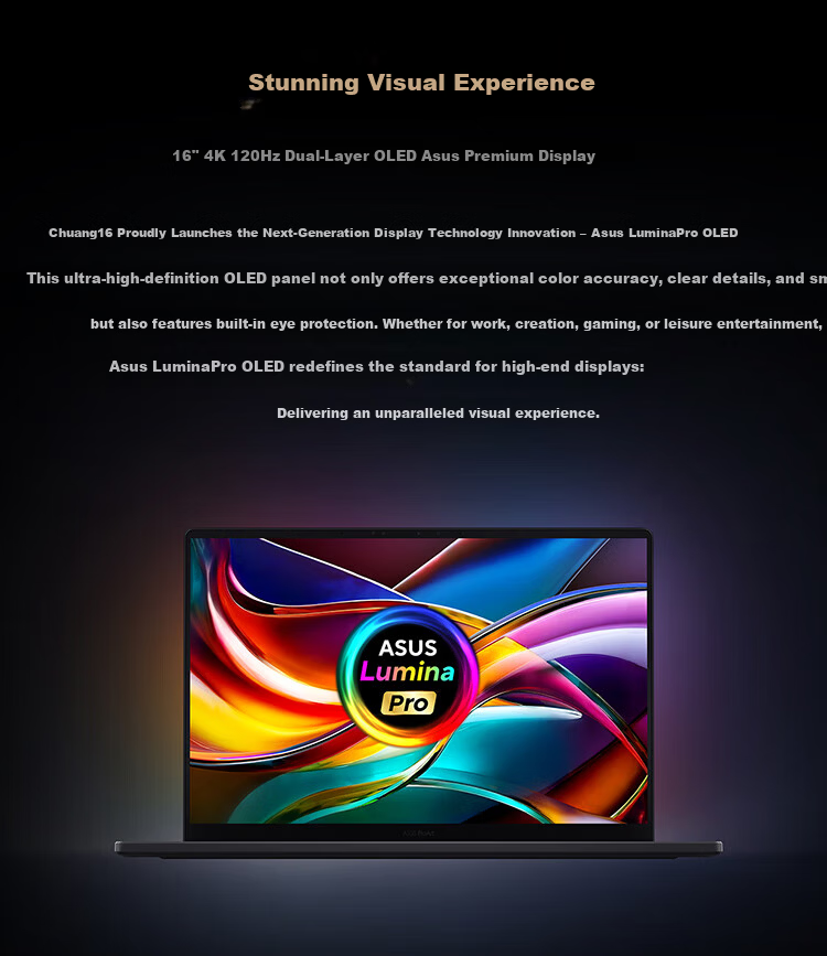 ASUS ProArt Creator 16 AI All-in-One Laptop Ryzen AI 9 HX370 RTX 5060 32GB 2TB 2.8K 120Hz Touch OLED 6