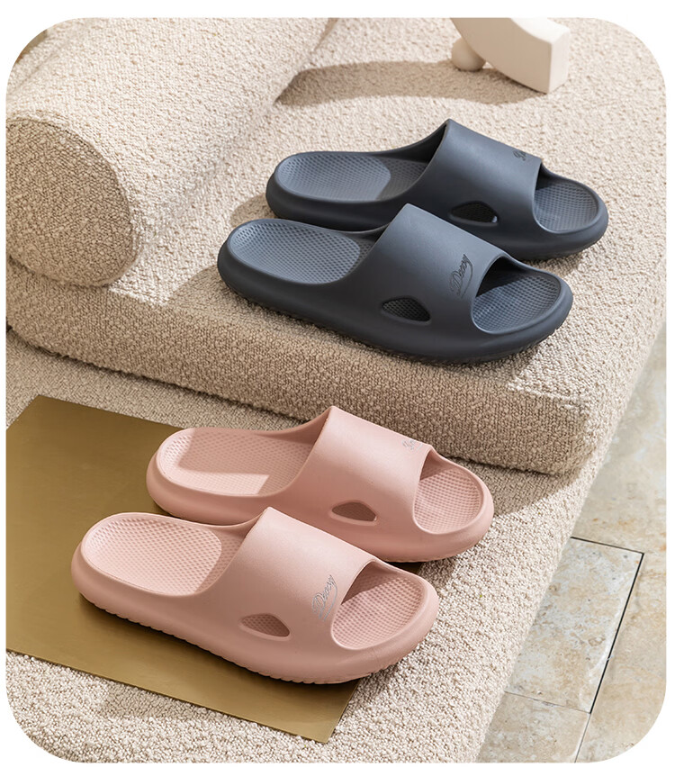 Darcy Sir Women's Summer Indoor Home Thick Sole Bathroom Non-Slip Couple Outdoor Soft Feeling Slippers Men's 13