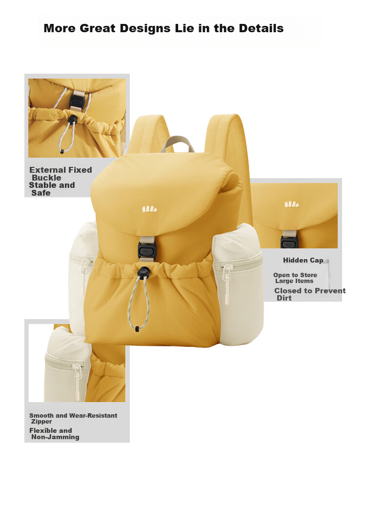 Beneunder Puff Double Shoulder Bag Women's Travel Lightweight Large Capacity Backpack School Commuter Hiking High-Value Gift for Girls 23