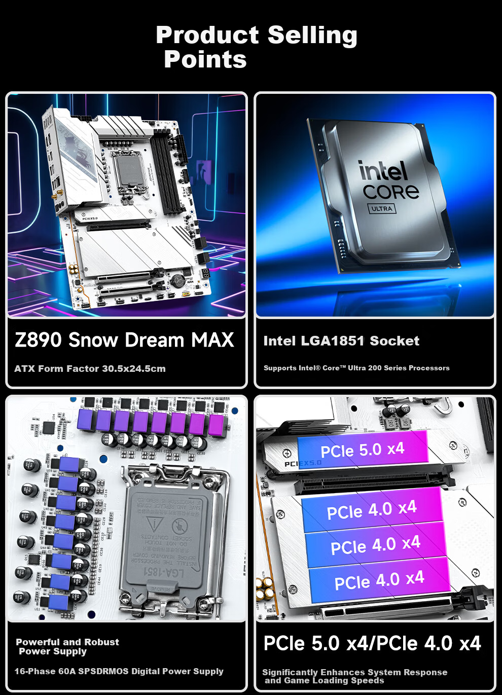 Jingyue H810M-D Motherboard DDR5 Desktop Motherboard Core Ultra5 225F/225/230F/235/250K (Intel H810/LGA1851) 2