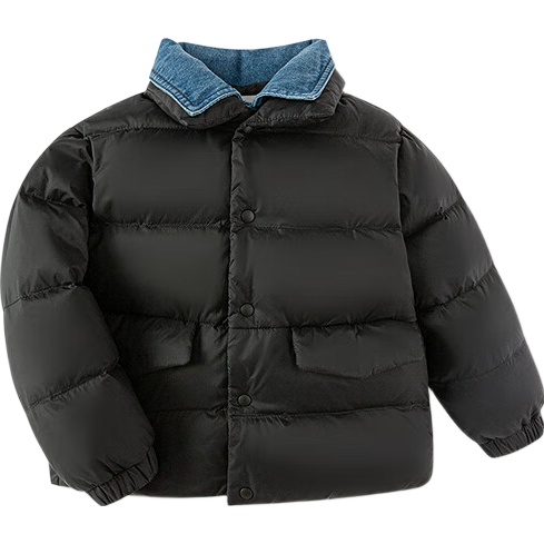 BALABALA Kids Down Jacket Boys Girls 2025 New Baby Winter Patchwork Coat Three-Proof Warm Top Versatile