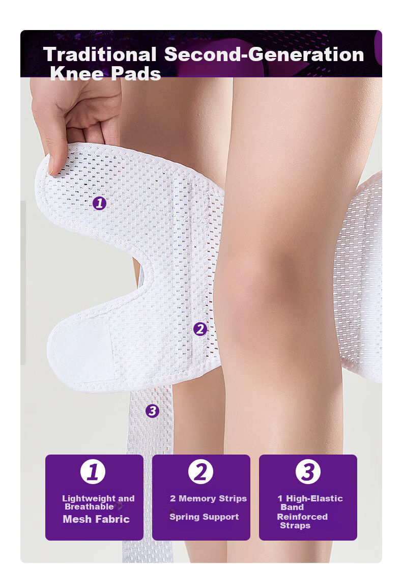 Langsha Knee Brace for Meniscus Injury Sports Knee Support Protective Running Knee Joint Brace Synovitis Special Badminton Summer 4