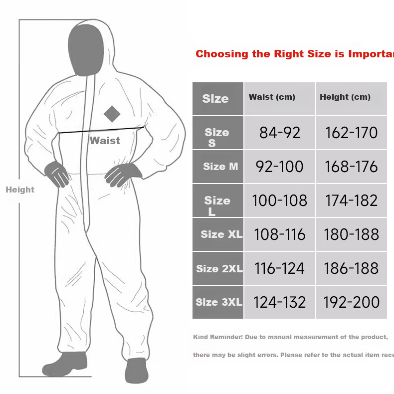 George Barton Protective Suit C-Level Chemical Protective Coverall Full-Body Industrial Dustproof Suit Paint Spraying Suit Yellow Splash-Resistant Acid and Alkali Resistant Chemical Workwear One-Piece 2