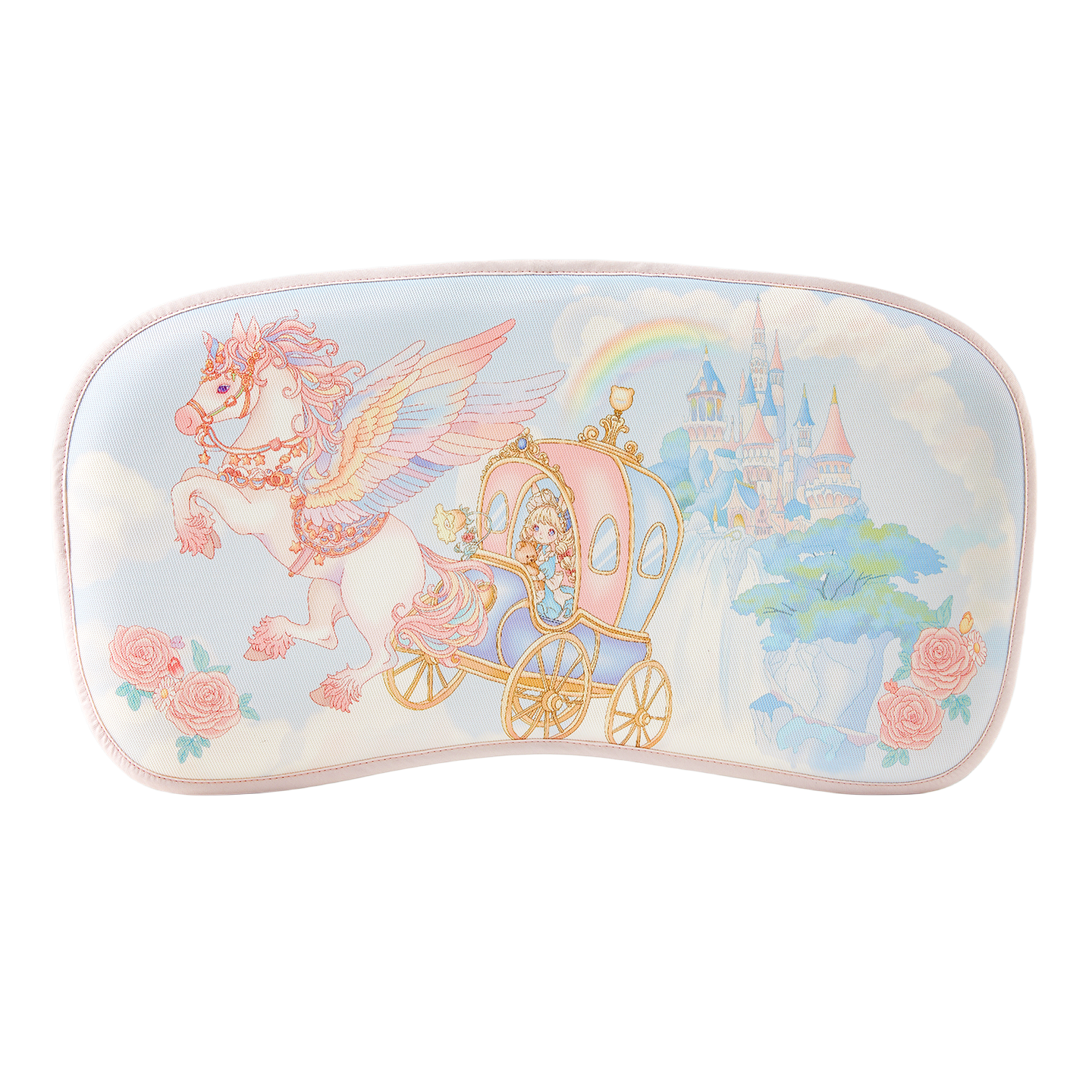 Betis Baby Pillow Summer Sweat-Absorbing Breathable Cooling Pillow for Infants and Toddlers 0-6 Years Old Ramie Pillow Rainbow Secret Realm