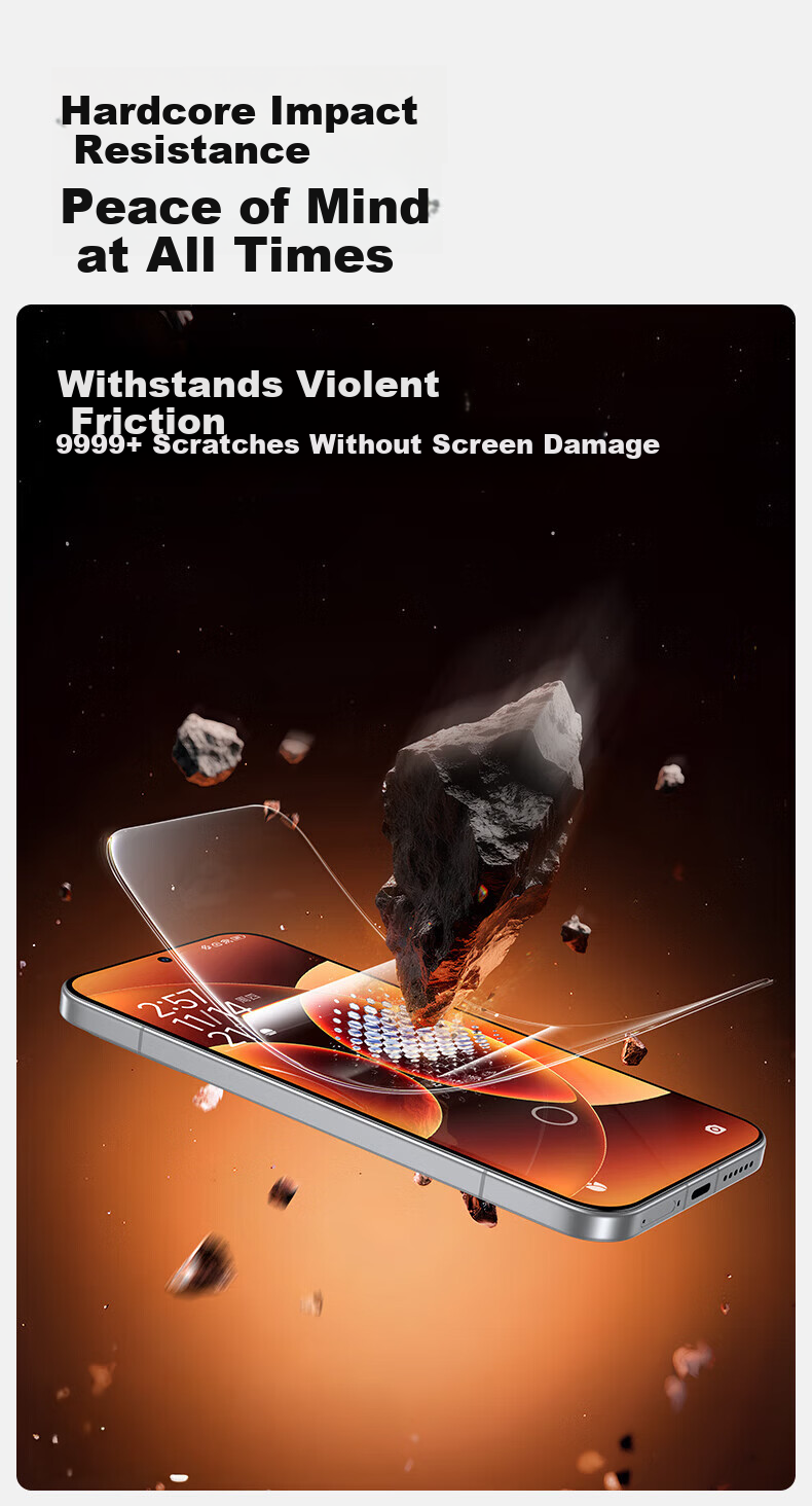 Mofajiang [High Definition Ultra Smooth] Tempered Glass Screen Protector for Xiaomi 17 Pro Max, Full Screen HD Anti-Fingerprint Ultrasonic Unlock Protective Film, 1 Piece 6