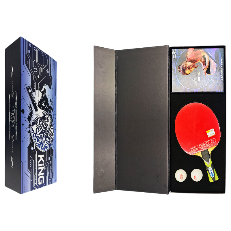 DOUBLE FISH Table Tennis Racket King Set 9-Star Professional Horizontal Blade High-End Competition Racket 9-Star Horizontal Blade