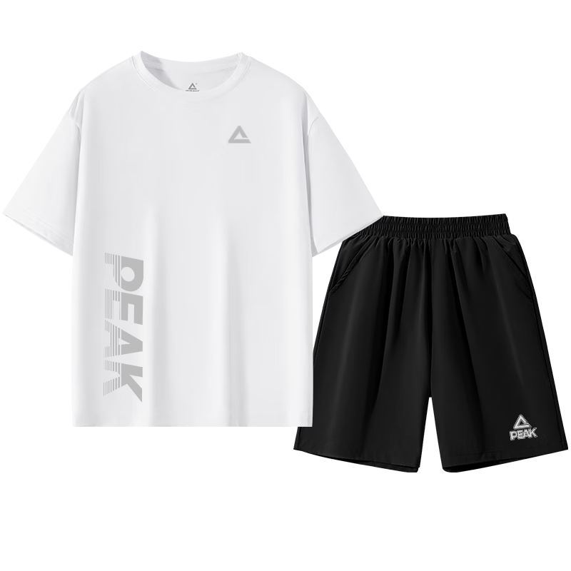 Peak Kids Sportswear Children's Summer 2026 New Boys Quick-Dry Short Sleeve T-Shirt Cool Summer Outfit for Older Kids