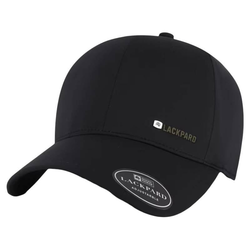LACKPARD Men's Outdoor Water-Repellent Baseball Cap Adjustable Elastic Large Head Black - Lightweight