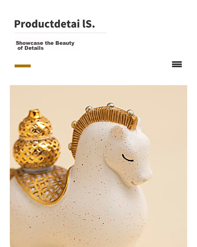 Kongsheng Guochao Prosperity Horse Orange Creative Corporate New Year Gift Premium Souvenir Friend Birthday Gift Year of the Horse Ornament 14