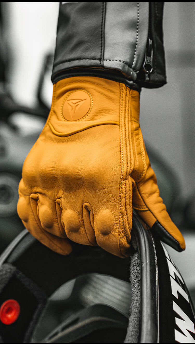 MOTOWOLF Motorcycle Gloves Riding Gloves Anti-Fall Genuine Sheepskin Summer Breathable Motorbike Off-Road Full Finger Unisex Four Seasons 12