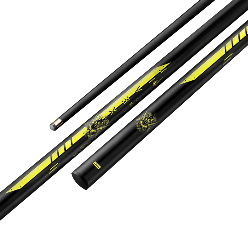 LIVEX Saibo Carbon Fiber Small Tip Cue, Snooker Chinese Black 8 High-Tech Carbon Straight Cue, Pool Cue, Billiard Cue