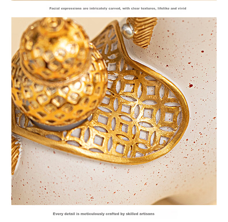 Kongsheng Guochao Prosperity Horse Orange Creative Corporate New Year Gift Premium Souvenir Friend Birthday Gift Year of the Horse Ornament 15