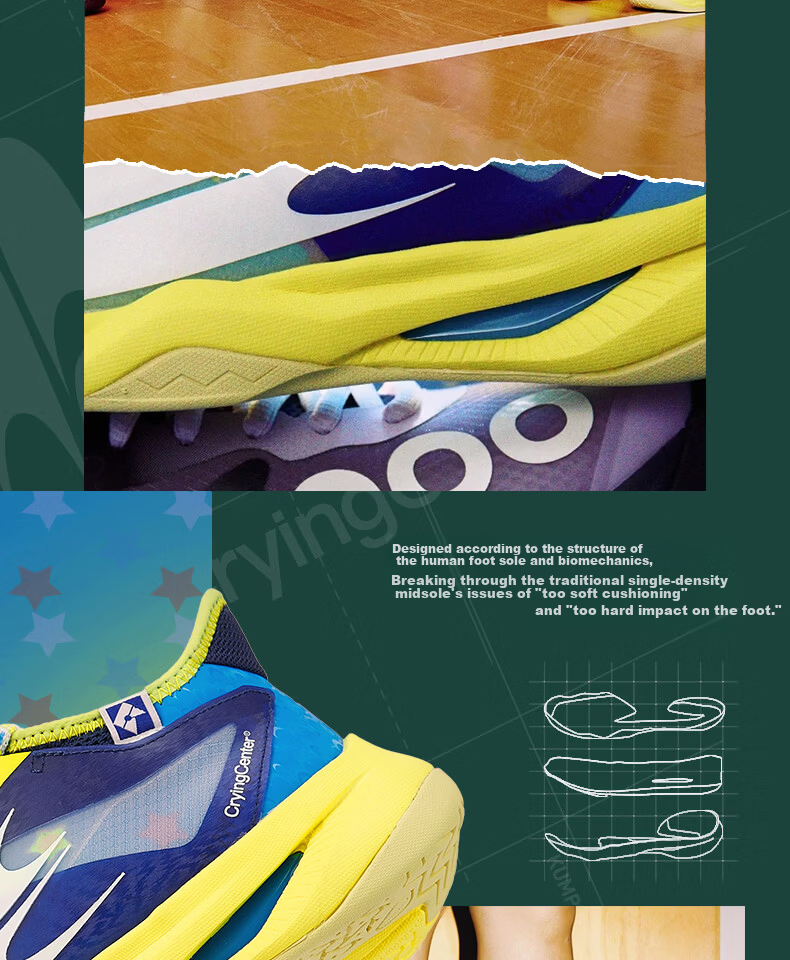 KUMPOO KH-G826.CCC Purple Breathable Durable Non-Slip Badminton Shoes Collaboration Edition Size 41 6