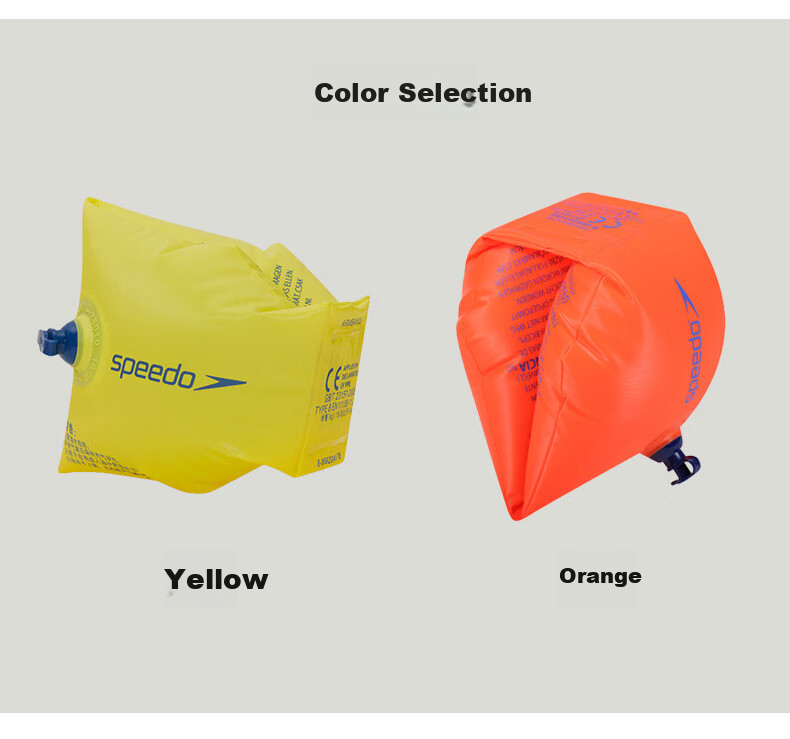 Speedo Inflatable Arm Bands Baby Swimming Training Aid Safety Float Rings Early Education Yellow 12+ Months 6