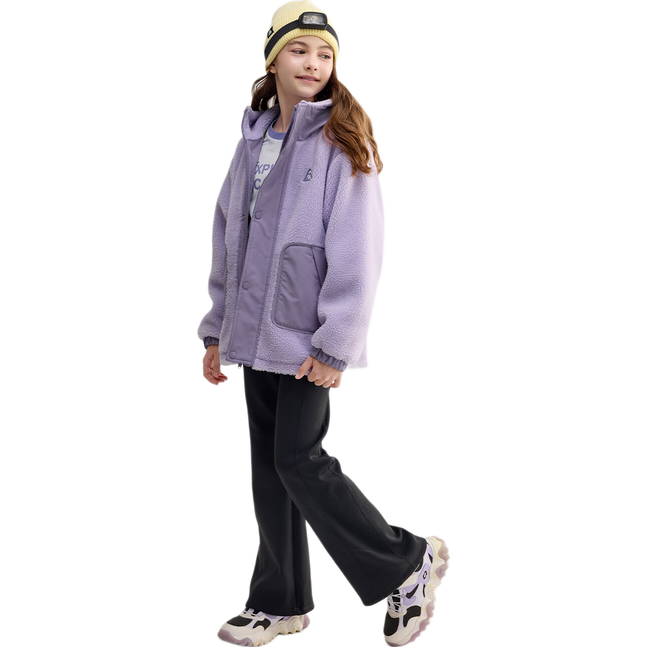 BALABALA Kids Cotton Padded Jacket Girls Two-Piece Set 2025 New Autumn Winter Water-Repellent Warm Coat