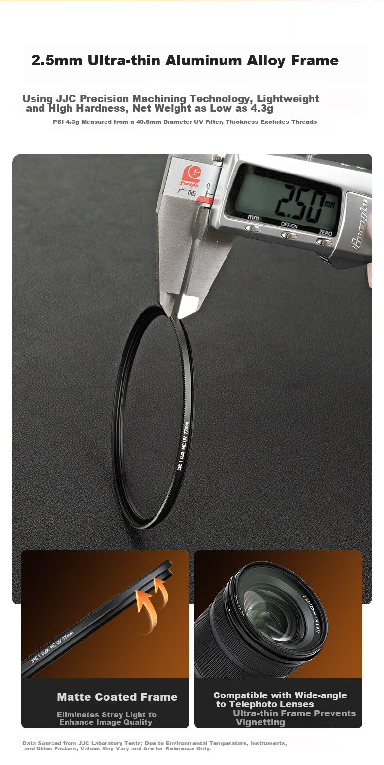JJC UV Lens Filter Protective Glass for Canon Sony Fuji Nikon DSLR Mirrorless Camera Lens Accessories 3