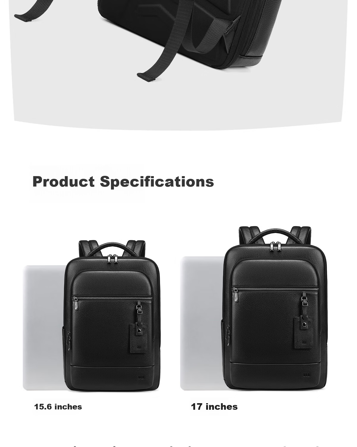 HLA Men's Large Capacity Laptop Backpack Business Casual Travel Commuter Lightweight Backpack 17