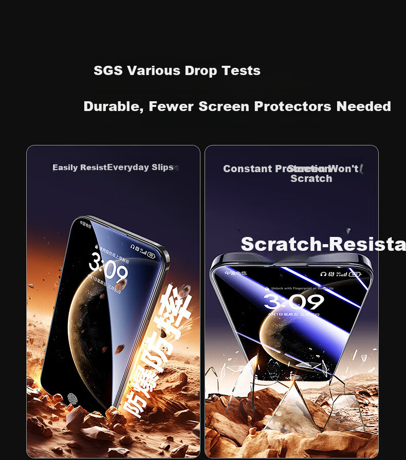 Mofajiang [AR Anti-Reflective + Corning Glass] Tempered Glass Screen Protector for iPhone 17 Pro Max, Full-Screen HD Transparency Film, Easy Application, 1 Piece 2