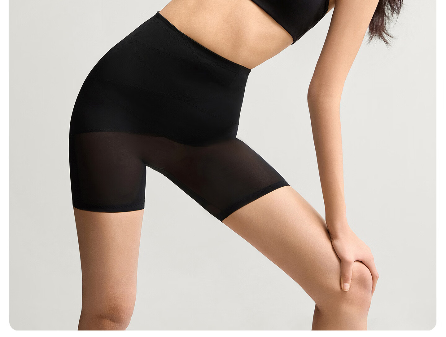Youkeshu S+ Bandage Abdomen Tummy Control Strong Hip Lift 7A Antibacterial Silk Crotch Seamless Waist Shaping Safety Shorts 34