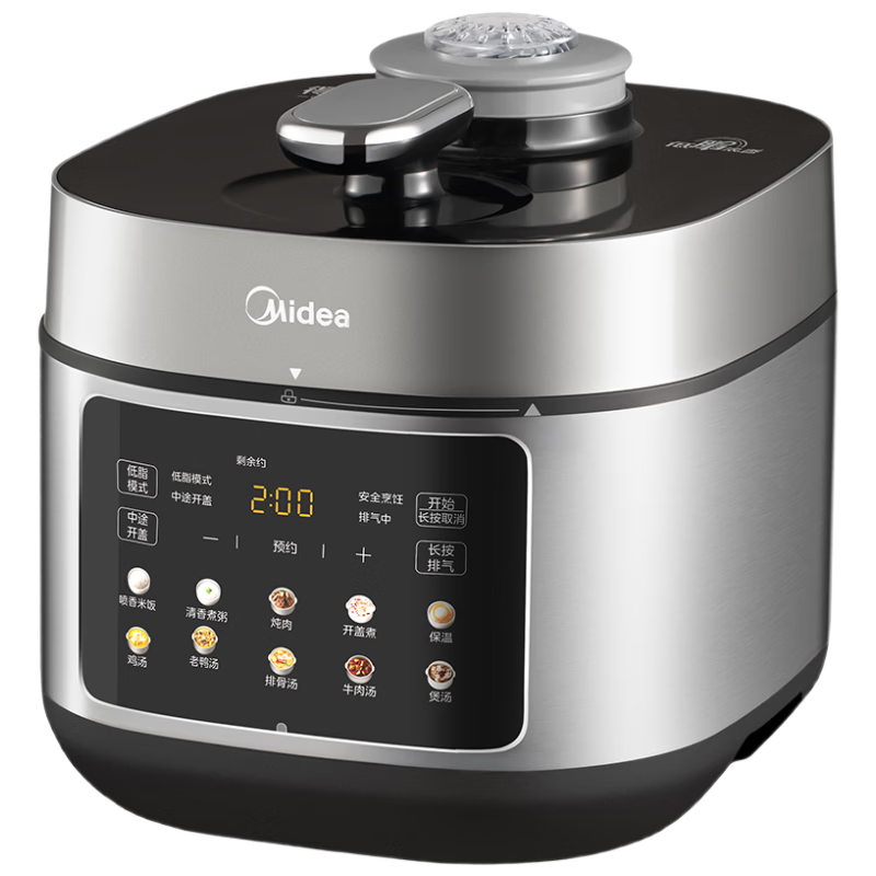 Midea Low-Fat Rich Flavor Electric Pressure Cooker 5L Dual Pot 4-6 People Fully Automatic Smart Reservation Stew Meat Rice Cooker MY-C5930F