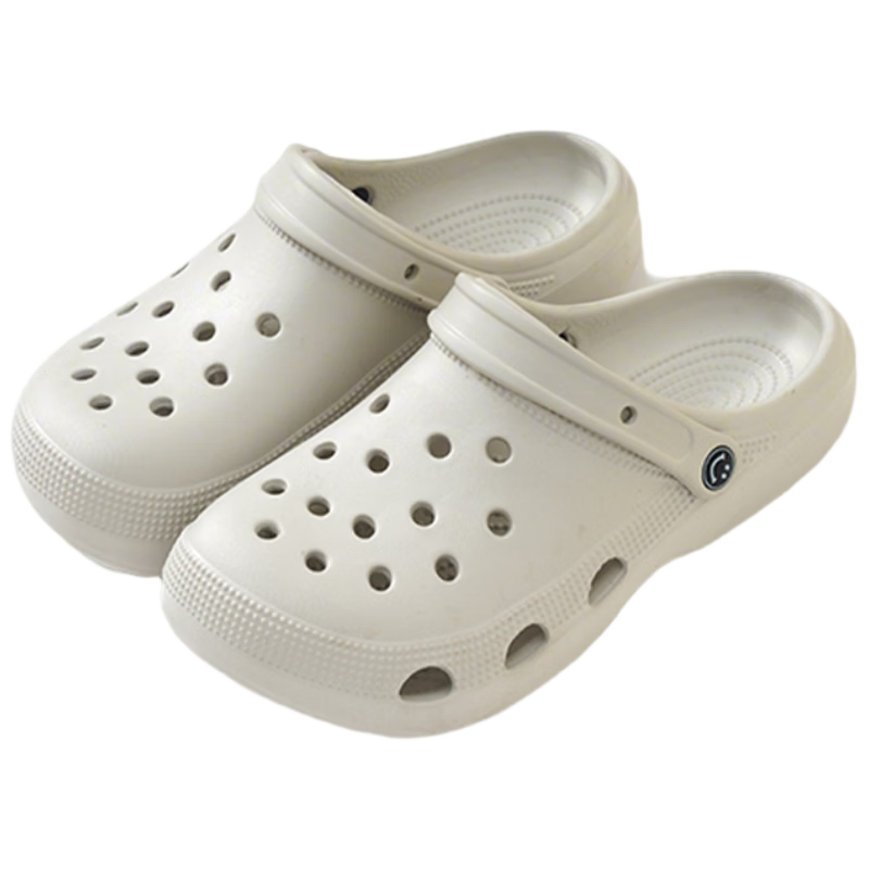 AILAIJIA Men's Clog Sandals Open Toe Summer Outdoor Breathable Beach Sports Slippers Gray Size 44-45