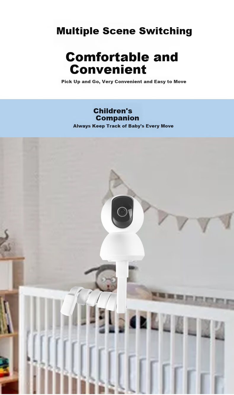 LinkStone Xiaomi Camera Mount Bracket No-Drill Wrap-Around Stand for C700/C300/1080p/2/3 PTZ Version/2K Pro Version Compatible with Xiaobai, Ezviz, Huawei, and Haique Cameras 5