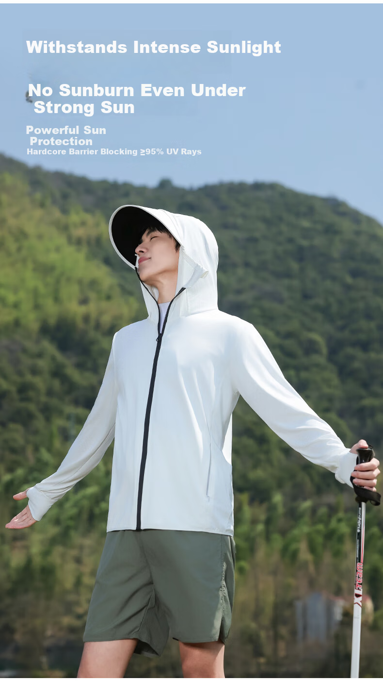Combo Men's Ice Silk Summer UV Protection Ultra-Thin Breathable Cycling Outdoor Sun Protection Jacket Women's Fishing Coat 13