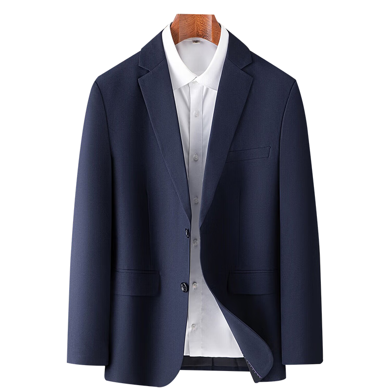 Romon Casual Blazer Men's Four-Season Professional Suit Business Wedding Groom Attire Qing 180A