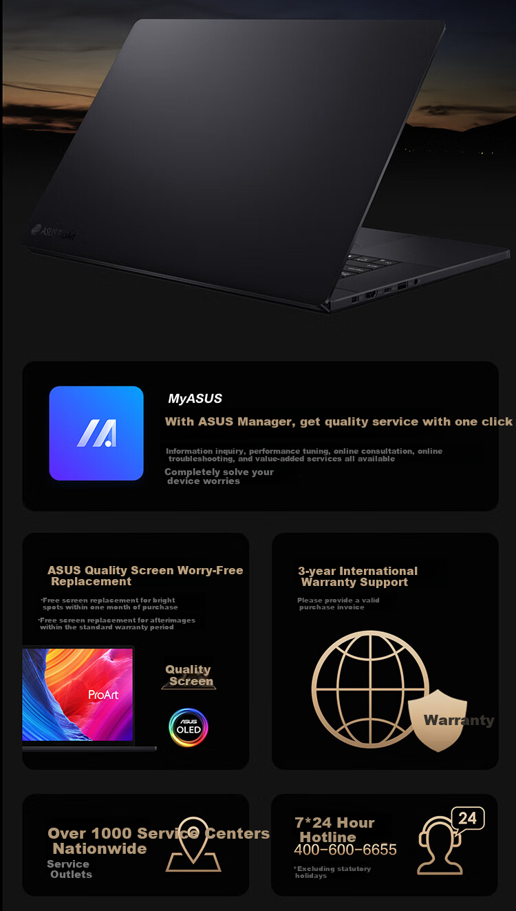 ASUS ProArt Creator 16 AI All-in-One Laptop Ryzen AI 9 HX370 RTX 5060 32GB 2TB 2.8K 120Hz Touch OLED 29