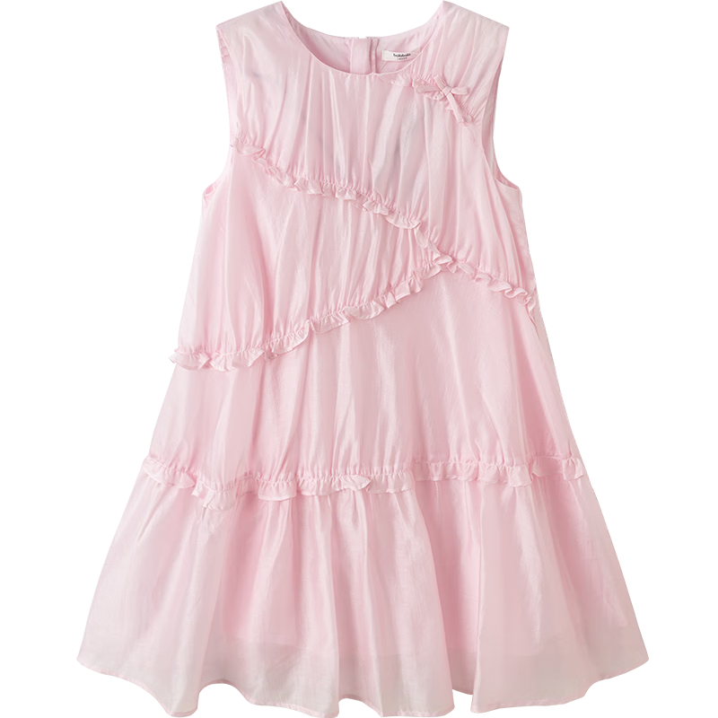 BALABALA Children's Clothing, Girls' Sleeveless Dress, Summer 2026 New Style, Big Girl Princess Dress, Sweet And Fashionable