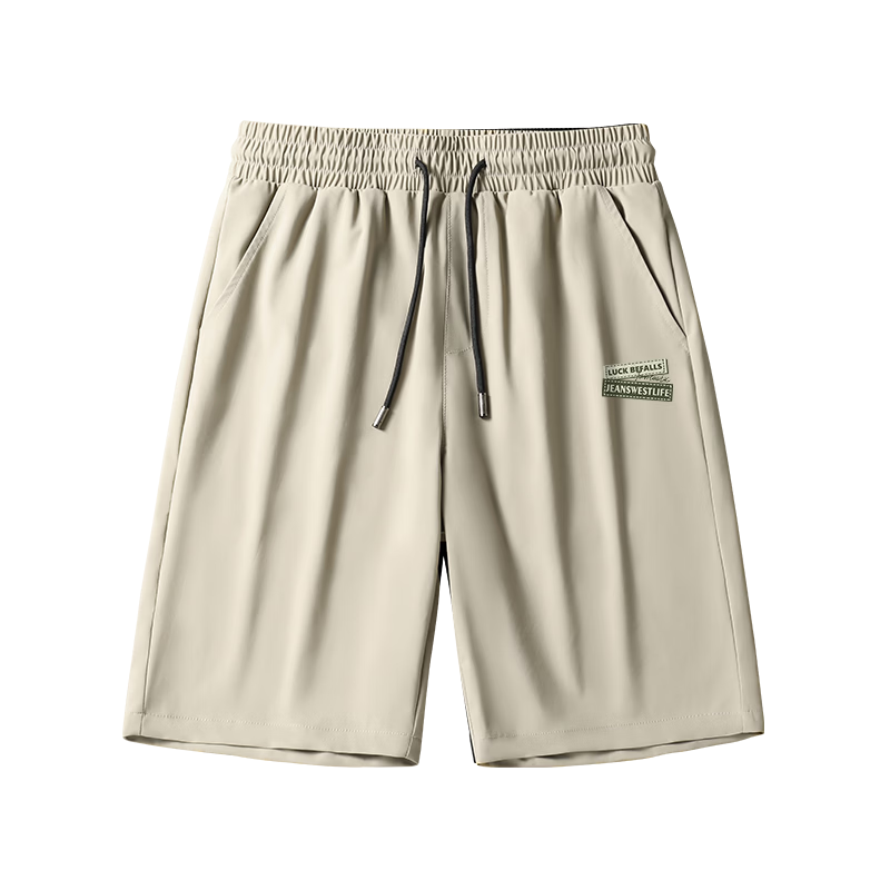 JEANSWEST LIFE Men's 2026 New Summer Sports Beach Ice Silk Cooling Air-Conditioned Five-Point Shorts B