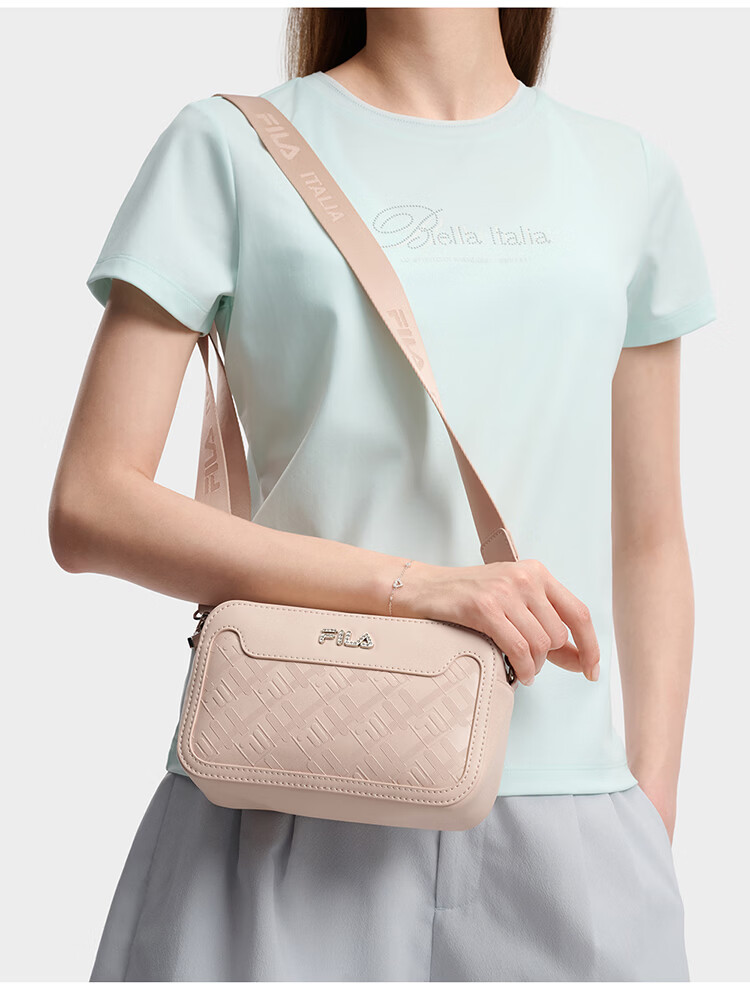 FILA Official Women's Shoulder Bag 2026 Summer Fashion Casual Crossbody Small Square Bag 25